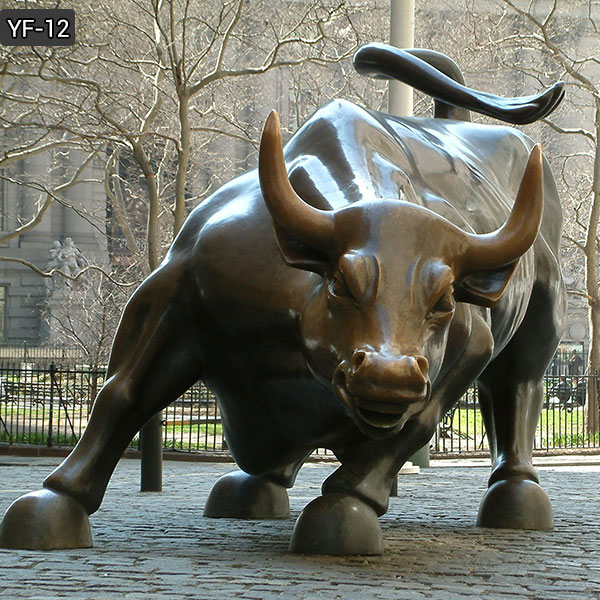 life size wall street bull sculpture replica foundry in chicago