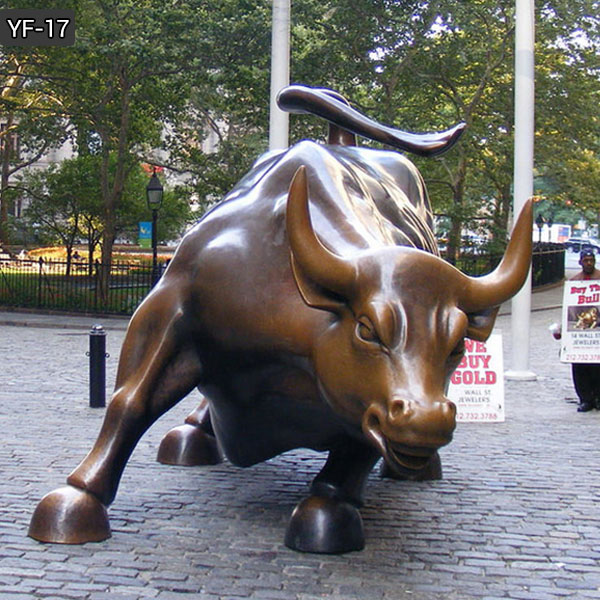 bronze wall street bull and bear online for farm
