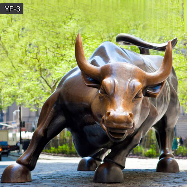 large charging bull statue replica price in new york