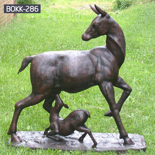 bronze factory supply deer outdoor sculpture price