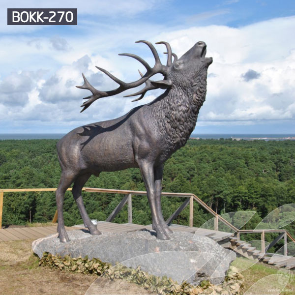 casting bronze life size elk yard statue cost