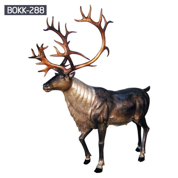 bronze cheap elk outdoor statue design