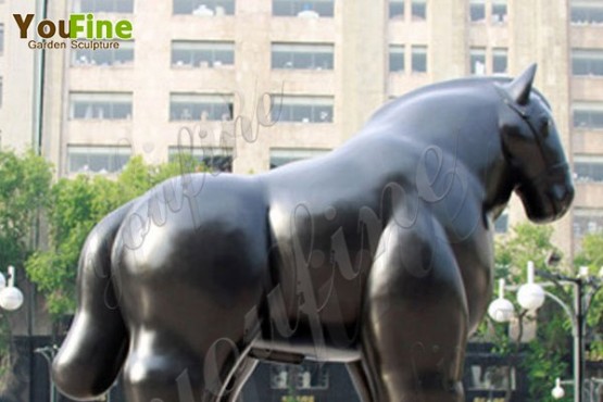 Famous Large Size Fernando Botero Bronze Fat Horse Sculpture Replica BOKK-494