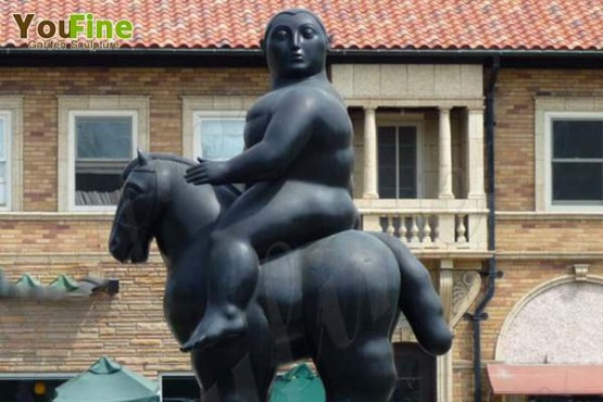 Large Size Outdoor Antique Bronze Fat Horse Statue for Decor Manufacturer BOKK-497