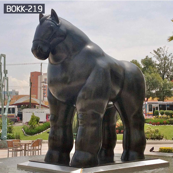 Artist botero large fat bronze horse sculptures replica to buy BOKK-219