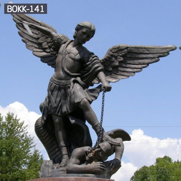 Bronze archangel michael statues for outdoor garden decor BOKK-141