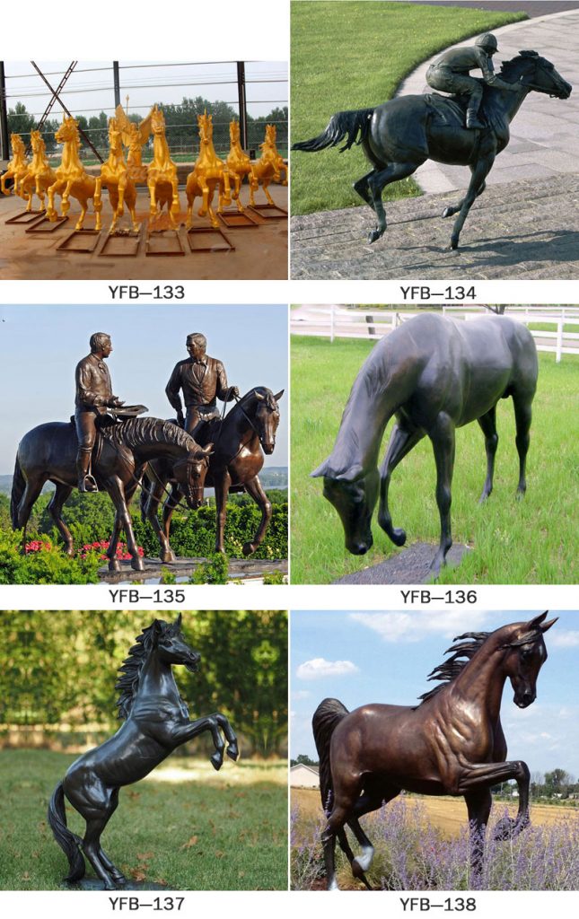 Bronze horse statue life size for sale