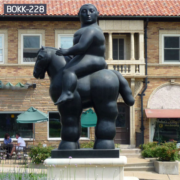 Fernando botero fat woman riding horse large bronze sculpture reproduction BOKK-228