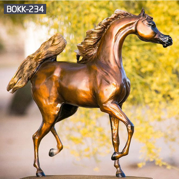 Outdoor large western bronze arabian horse statues for sale BOKK-234