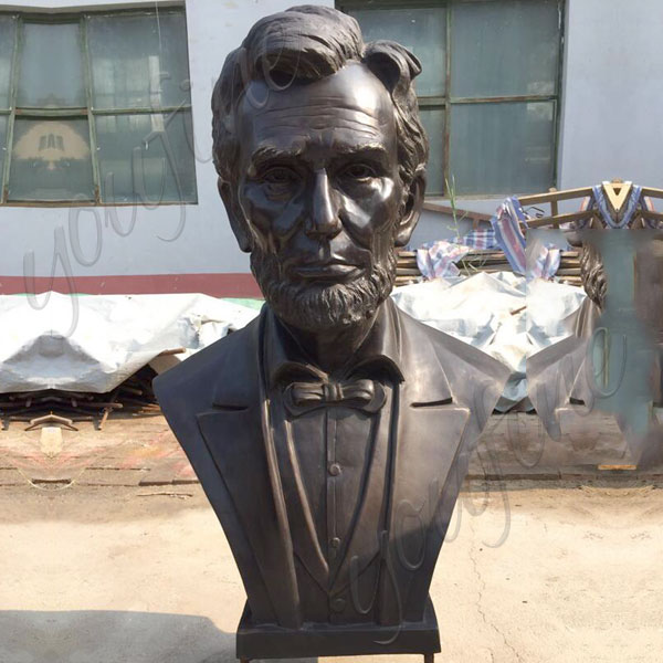 Famous bronze custom made bust statues of President lincoln from a