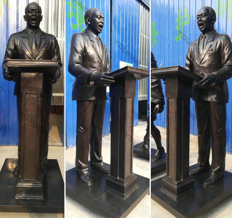 Order custom life size bronze photo sculptures of Martin Luther King