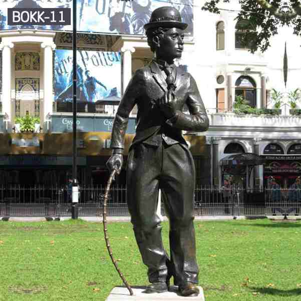 Famous Comedy Actor Chaplin Bronze Statue BOKK-11