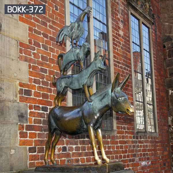 The Bremen Town Musicians Bronze Animal Statues for Sale BOKK-372