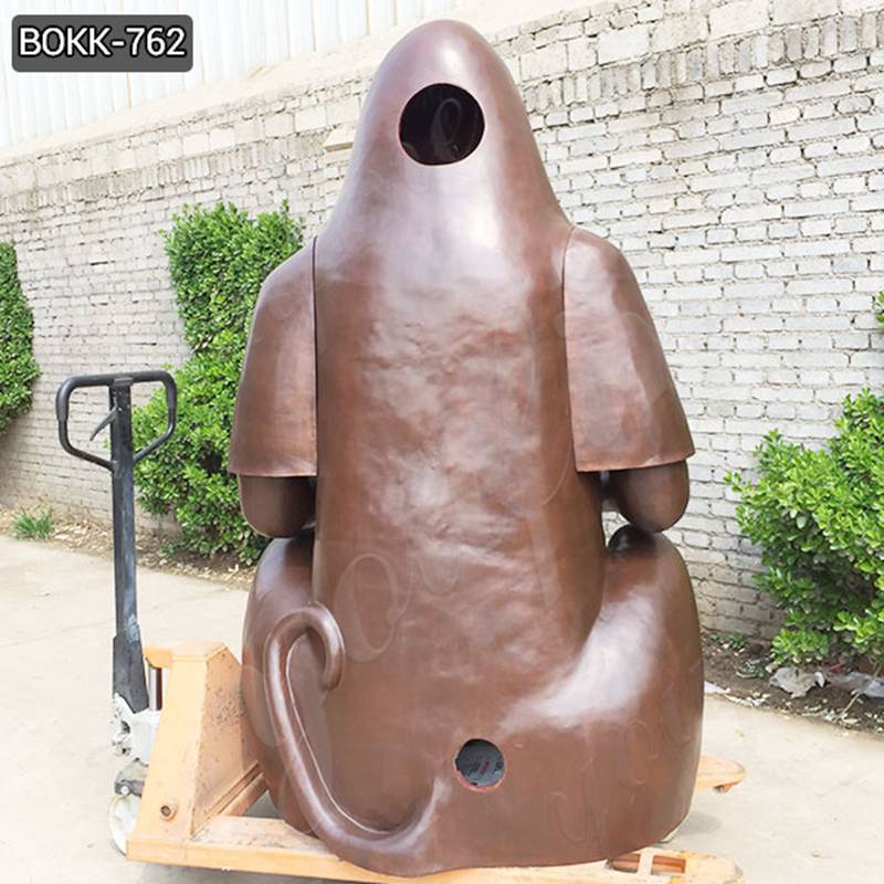 Bronze Orangutan Statue Fireplace