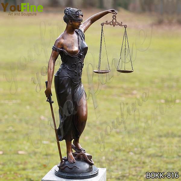 Decorative Classic Bronze the Goddess of Justice Statue Supplier BOKK-816
