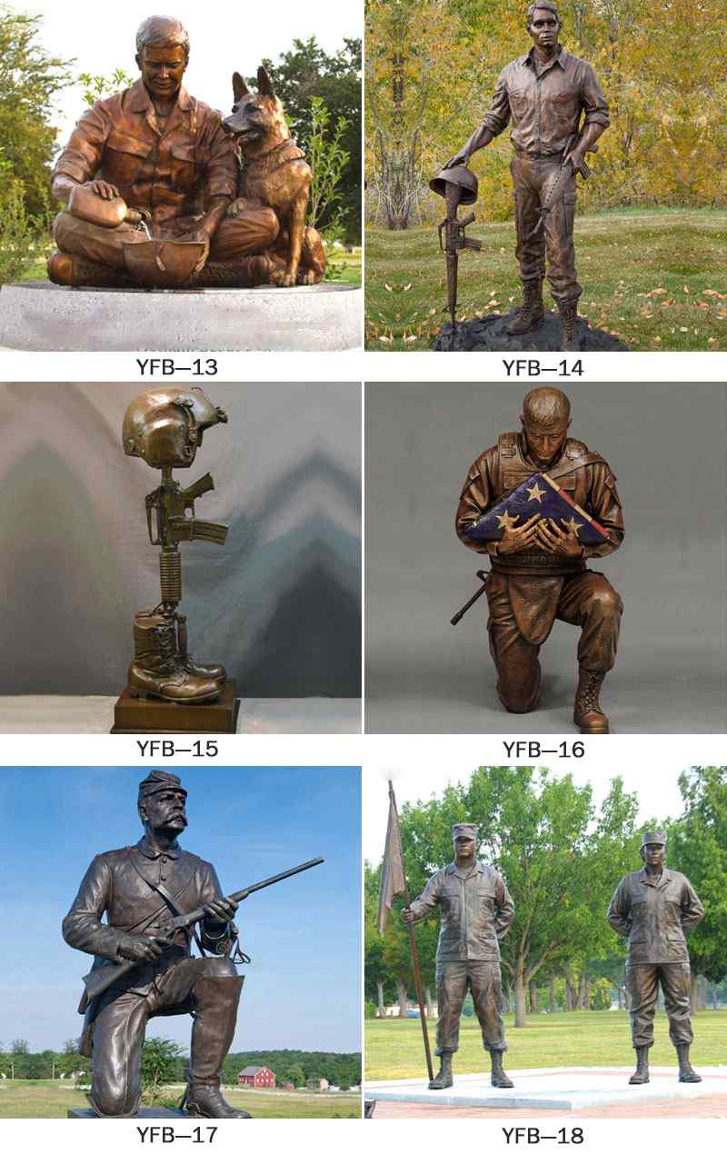 Garden  Bronze Soldier Sculpture 