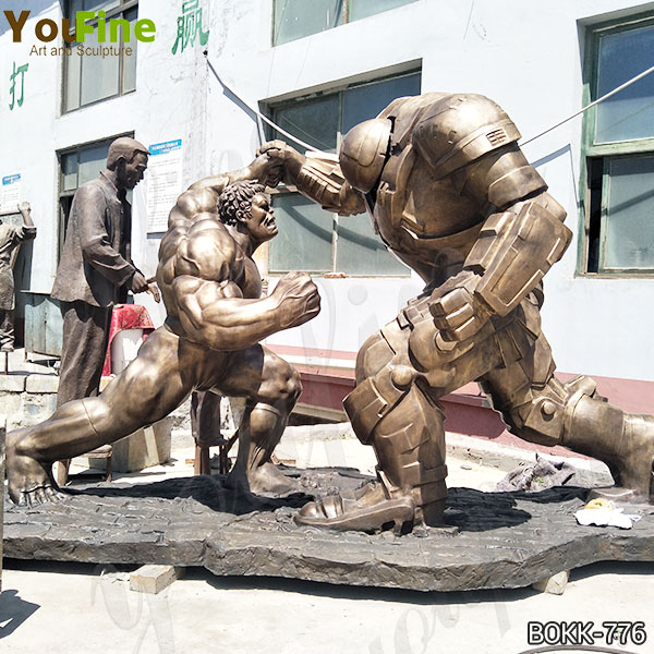 Famous Large Size Bronze Hulk and Samurai Sculpture Manufacturer BOKK-776