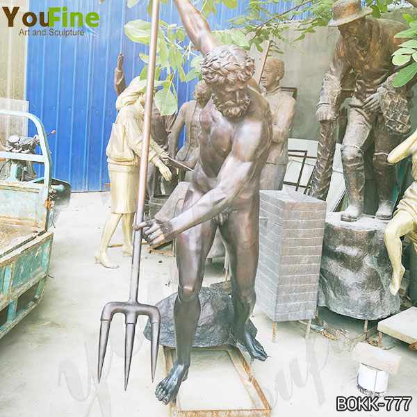 Hand Carved Customized Ancient Greek Bronze Statue of Poseidon Prices BOKK-777