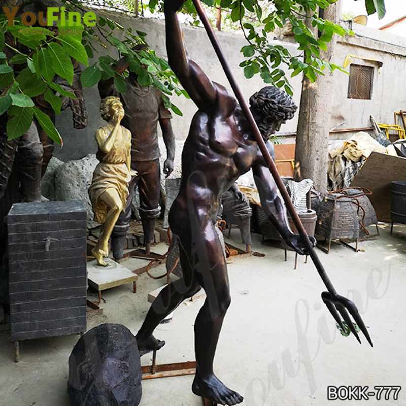 bronze Poseidon statue
