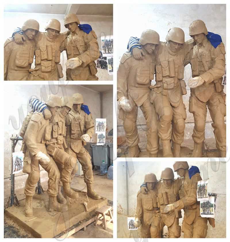 Customized Memorial Bronze Military Statue