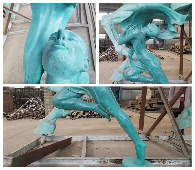 Artistic Bronze Girl Sculpture