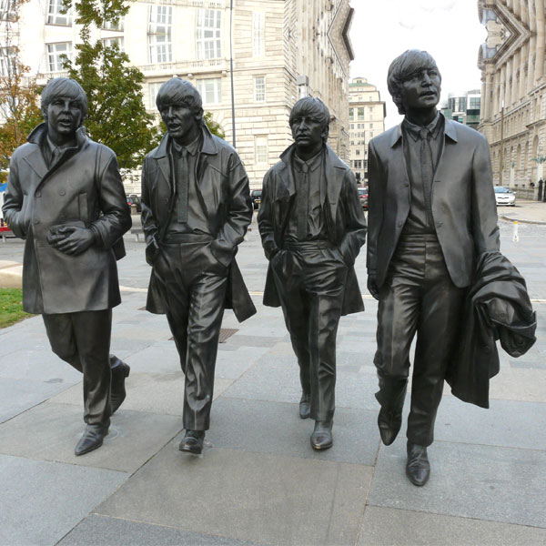 Artistic Famous Rock Band – The Beatles in Liverpool Bronze Statue Replica BOKK-580