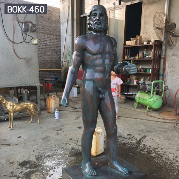 High-quality Customized Size Bronze Art Sculpture of Nude Man Supplier BOKK-460