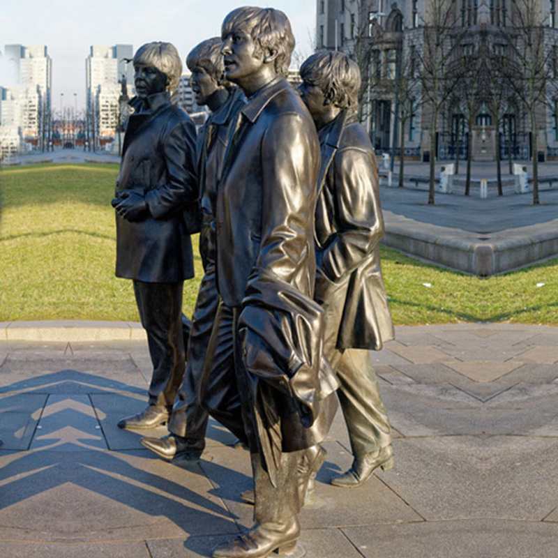 Artistic Famous Rock Band The Beatles in Liverpool Bronze Statue