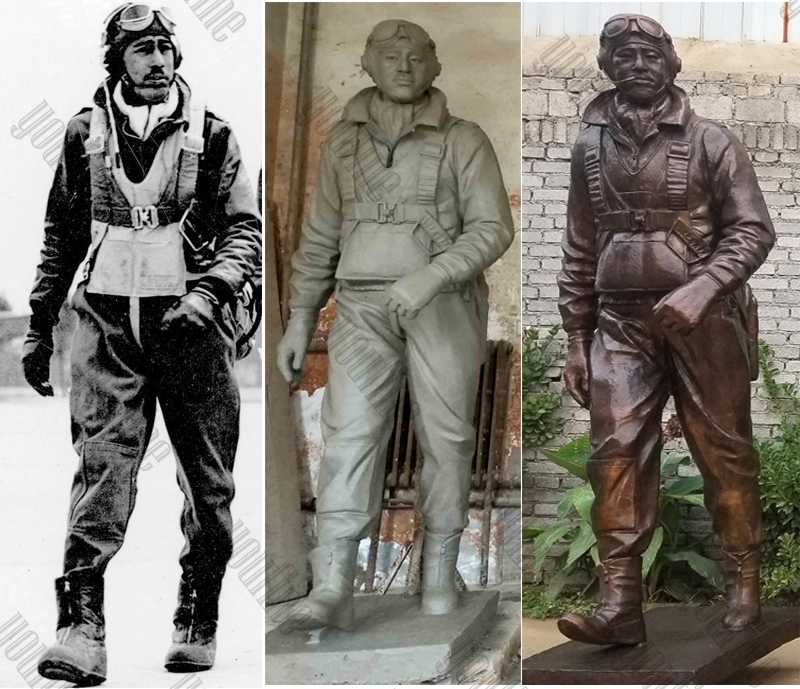 Bronze Military Sculptures