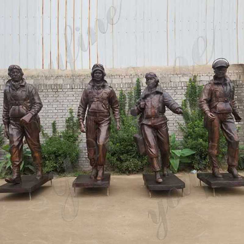 Bronze Soldier Sculptures