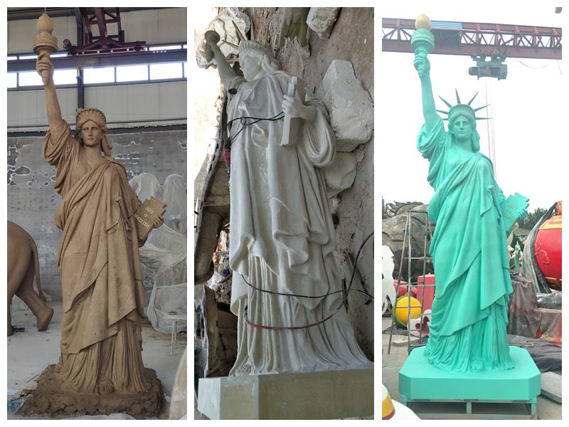 Bronze Statue of Lady Liberty