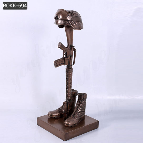 Lowest Price Outdoor Fallen Soldier Bronze Military Sculpture Decor BOKK-694