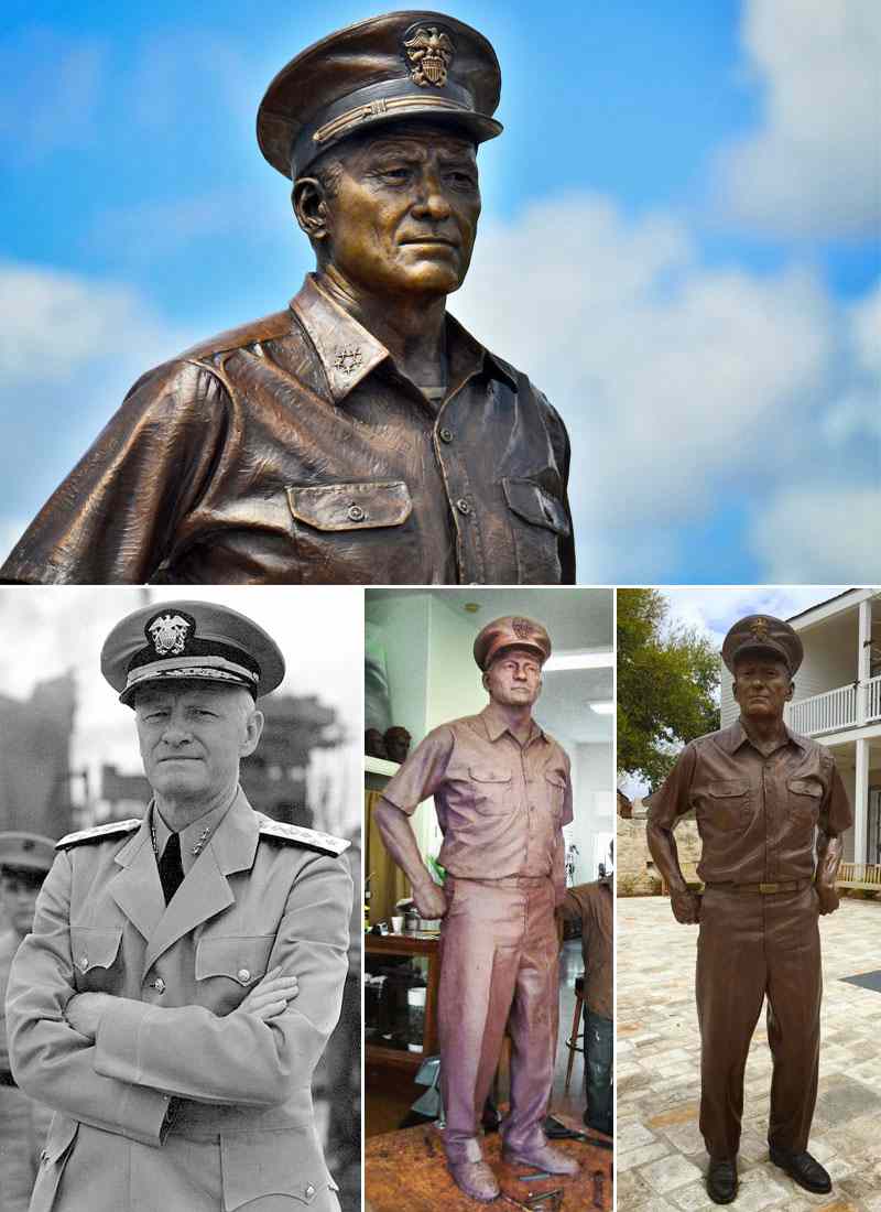 Famous Life Size American Navy Admiral Bronze Garden Statue Online BOKK