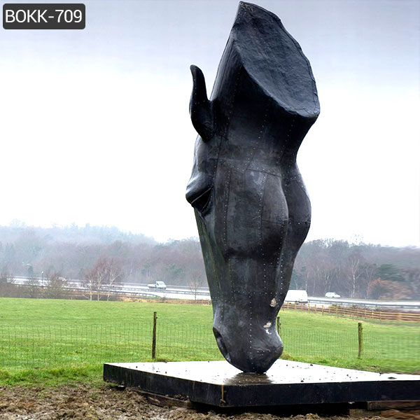 Where to Buy Bronze Still Water Horse Head Sculpture Replica for Square Garden BOKK-708