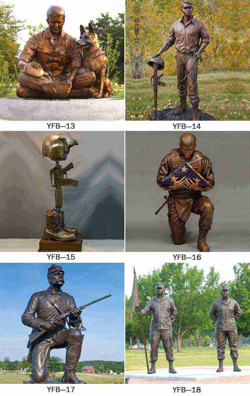 bronze soldier statue