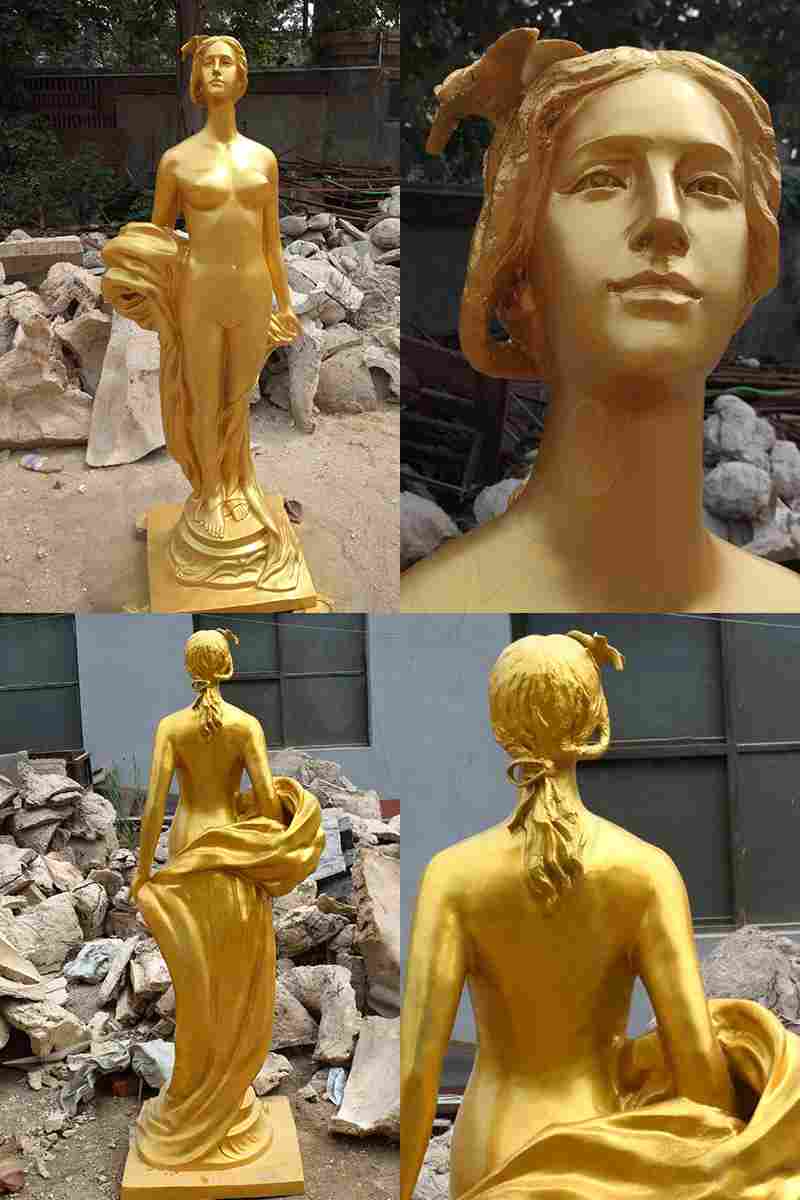Bronze Nude Woman Statue