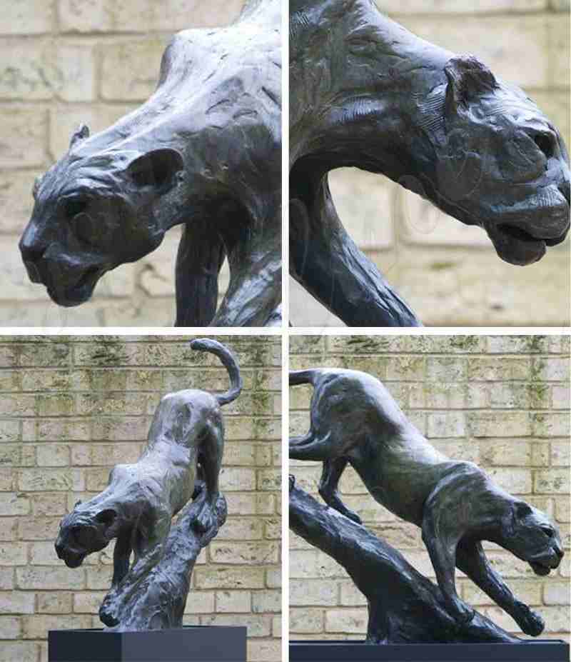 Bronze Panther Sculptures