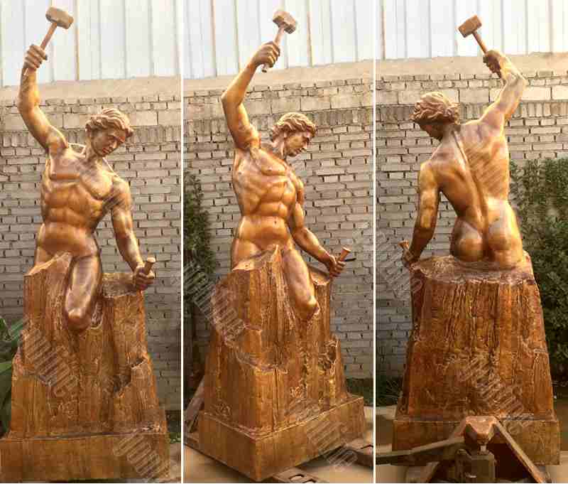 Customized Brass Bobbie Carlyle Self Made Man Statue
