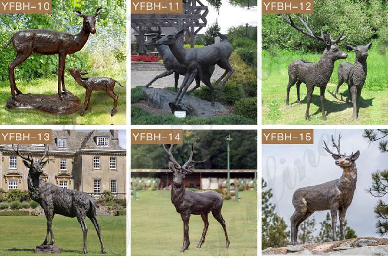 Customized Outdoor Bronze Stag Statue for Sale (2)
