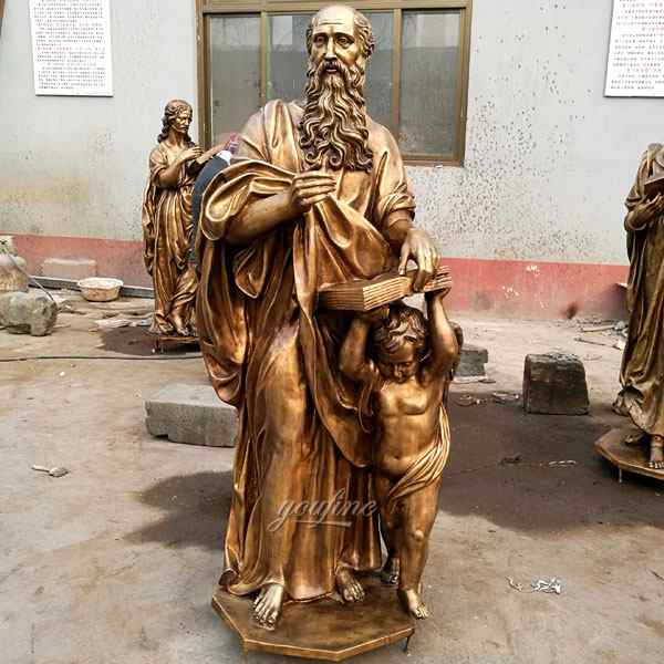 Decorative Famous Religious Four Gospels Bronze Statues for Church Manufacturer BOKK-470