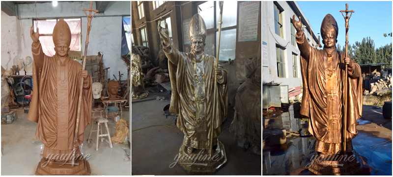 John Paul II Bronze Statues