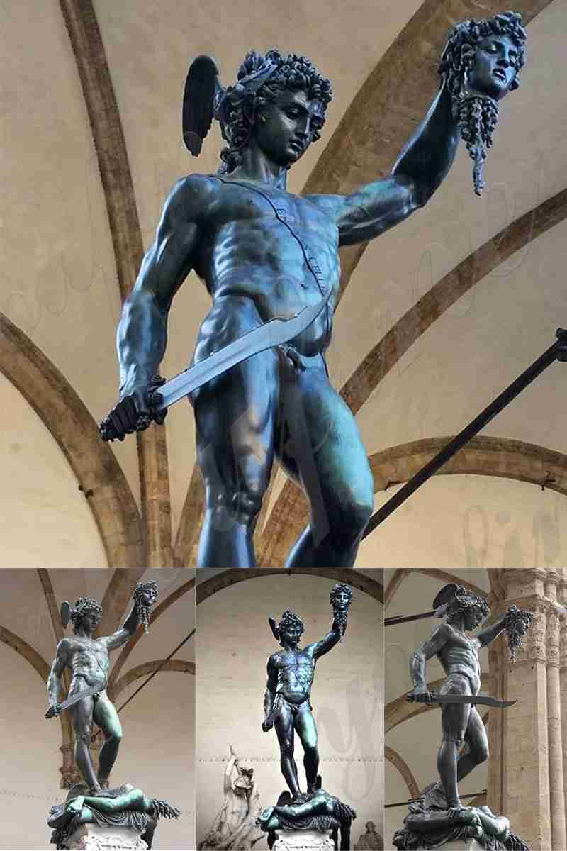 Perseus Holding the Head of Medusa Statue