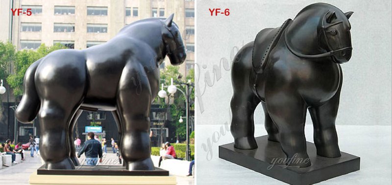 Bronze Fat Horse Sculpture