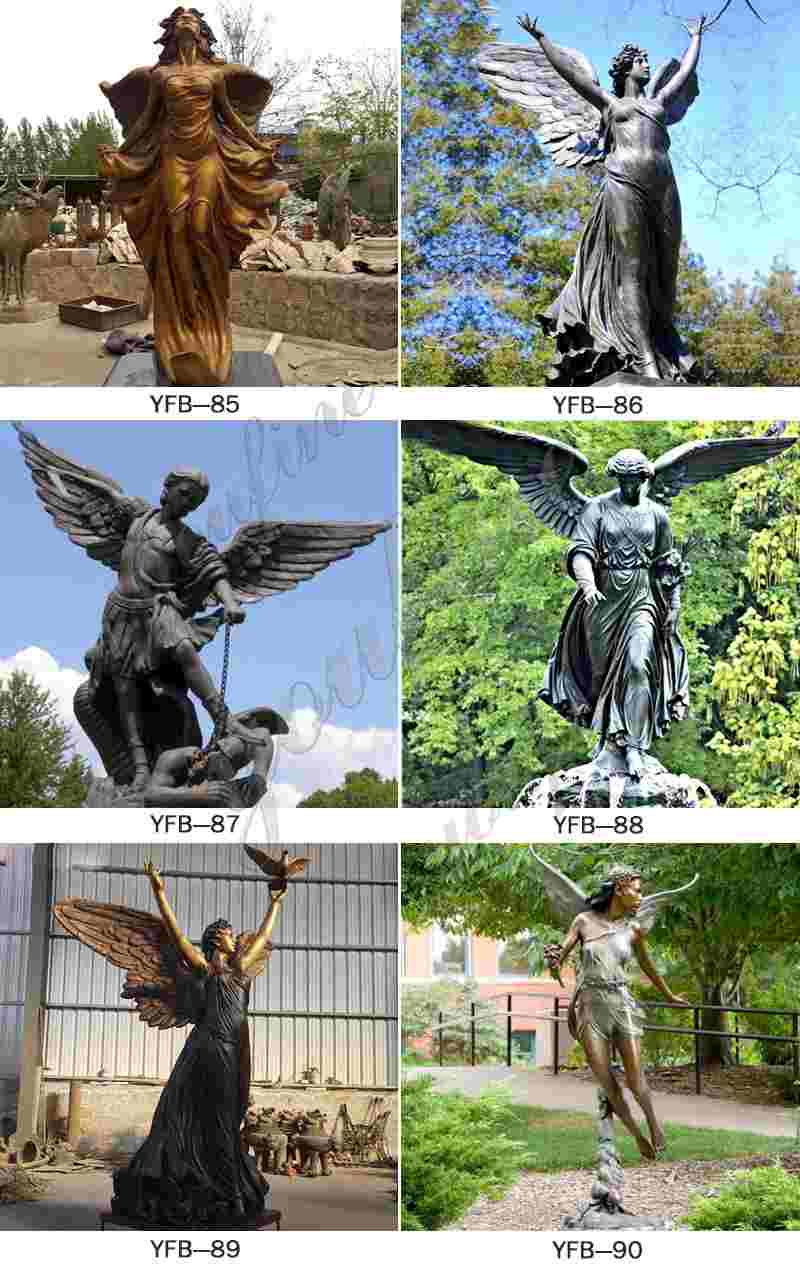 Large Casting Bronze Angel Statue