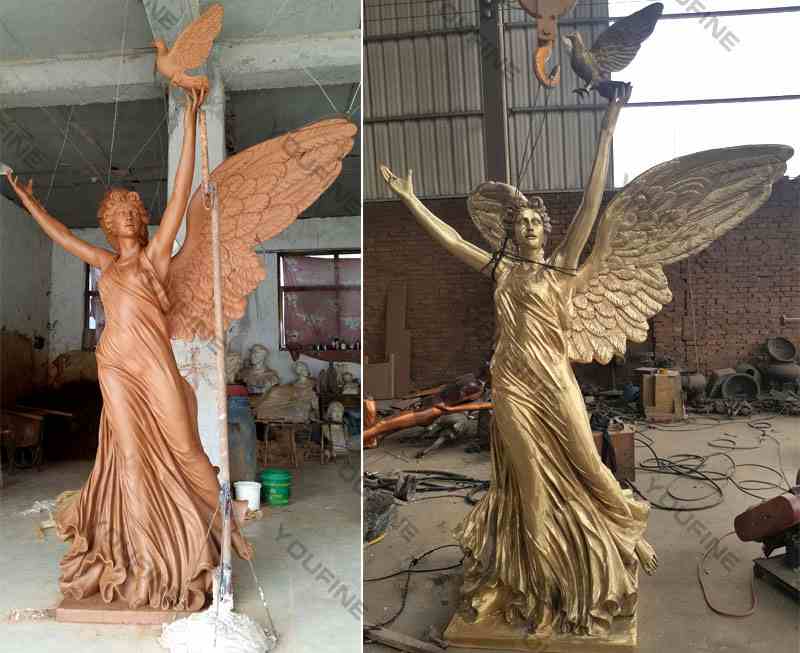 Highquality Outdoor Large Casting Bronze Angel Statue Design for Sale