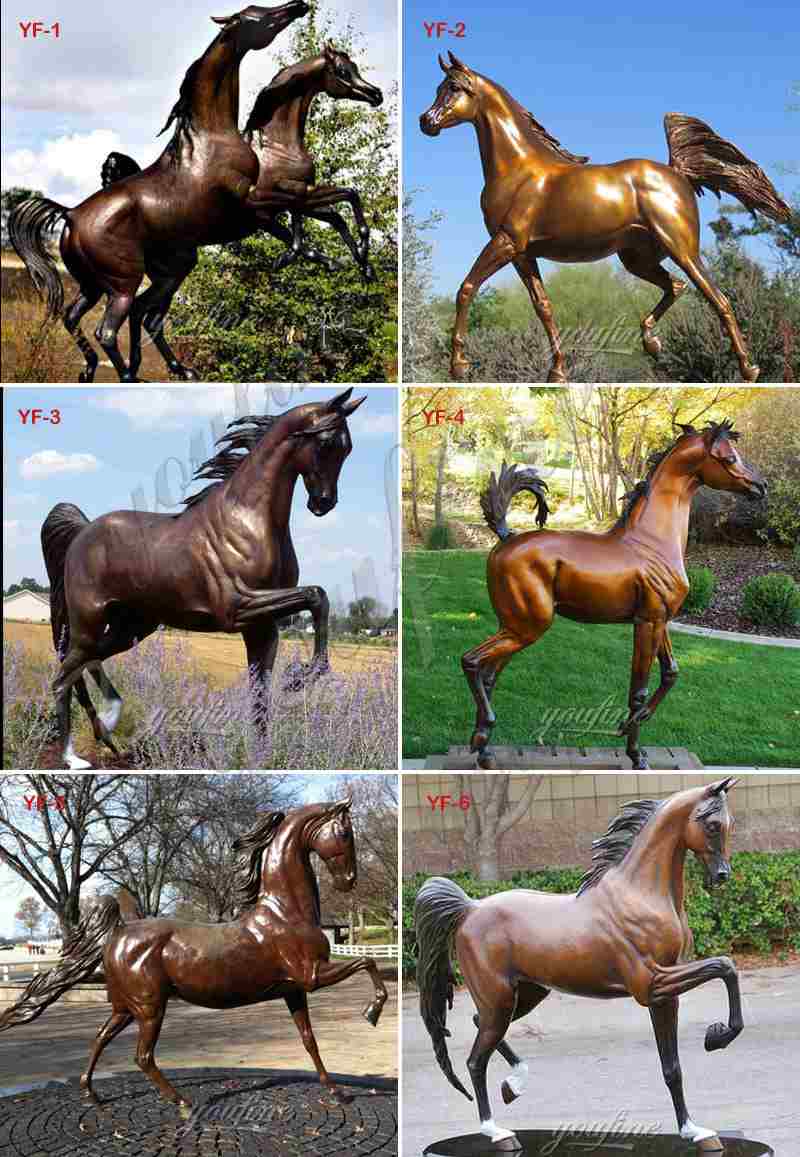 Antique Bronze Horse Statues