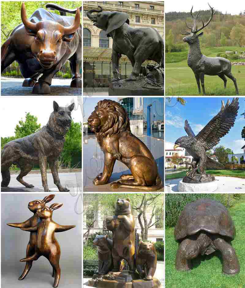 Bronze Bulldog Outdoor Sculpture for Garden