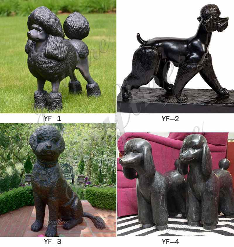 Bronze Standard Poodle Sculpture