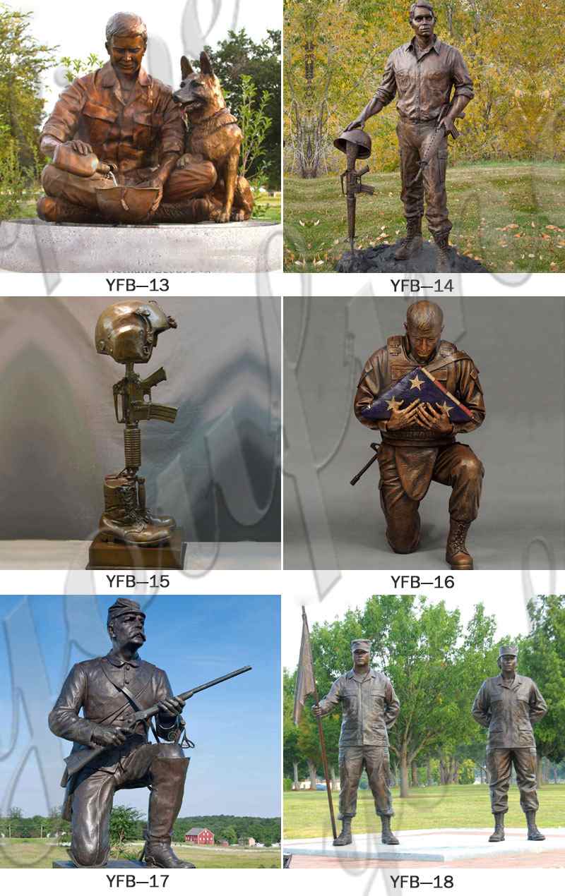 Memorial Vietnam Soldier Outdoor Standing Bronze Statue for Sale