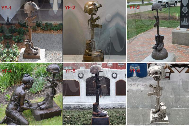 Veterans Day Memorial Standing Soldier Bronze Statue for Sale BOKK-40 (2)